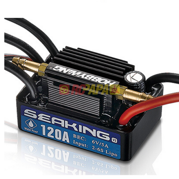 Hobbywing Seaking 120A V3 Waterproof ESC for R/C Boat – RC Papa