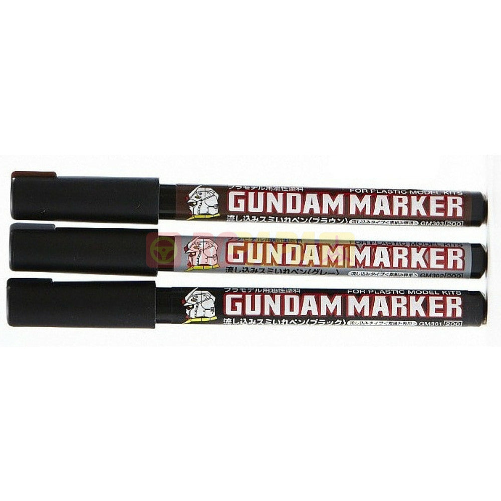 GSI Creos Mr. Hobby Gunpla GM301 Panel Lining Pour Type Black Gundam Marker  